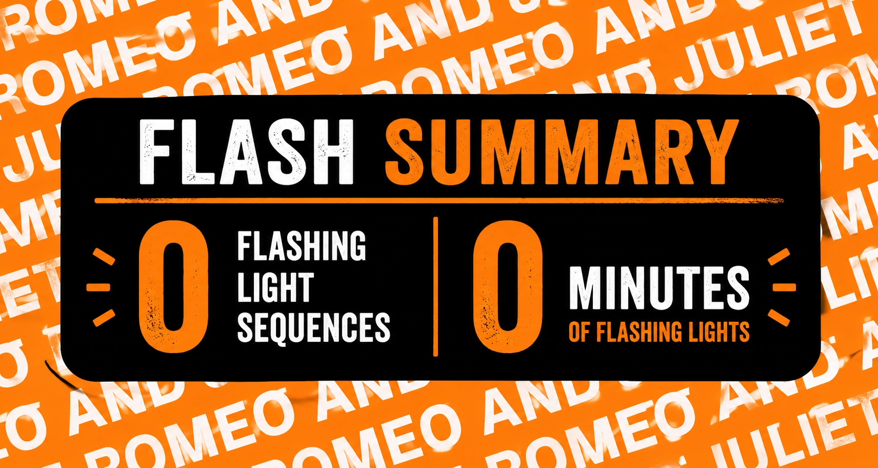 Original FlashCue summary graphic 1 for Romeo & Juliet