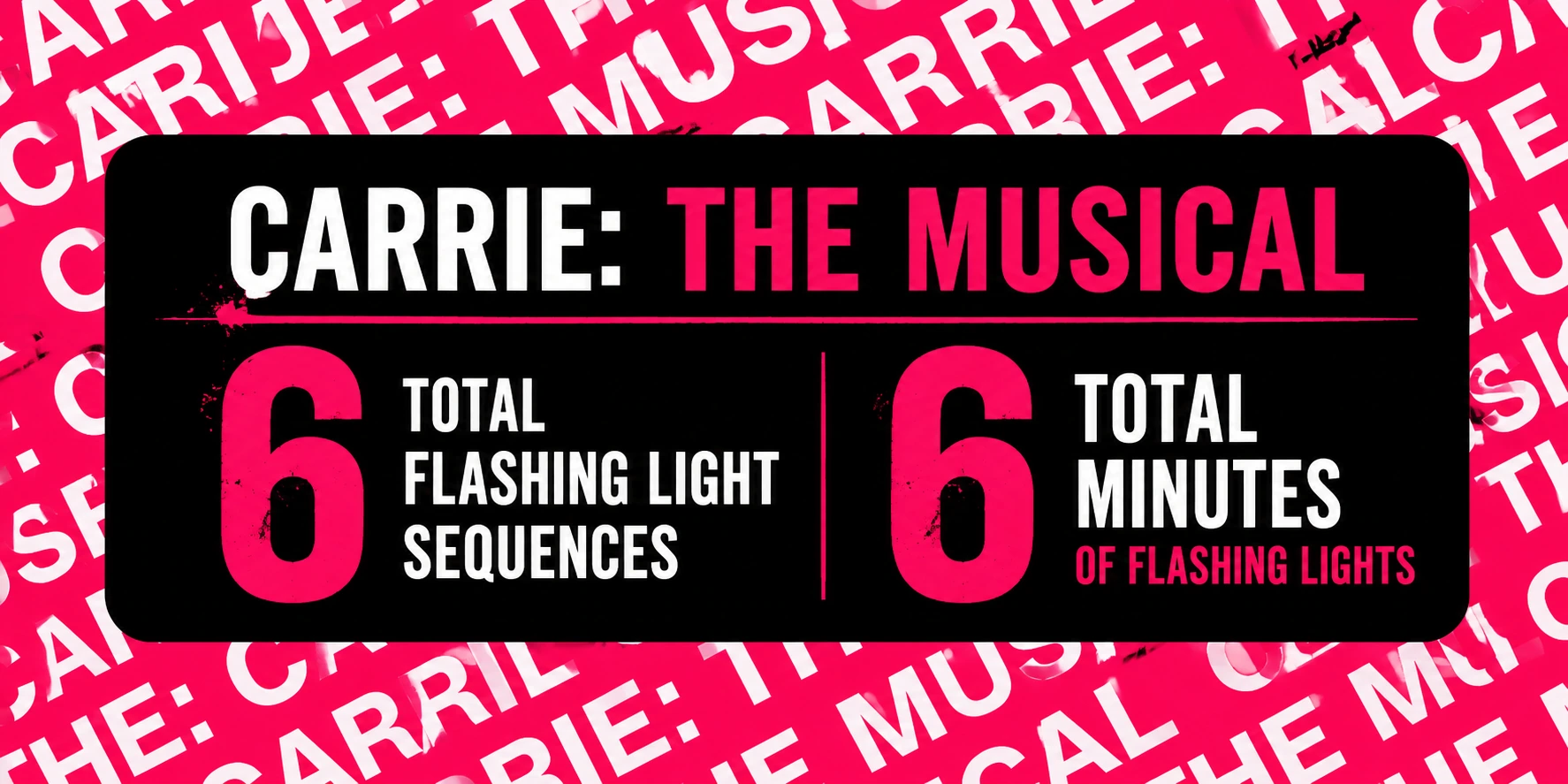 Original FlashCue summary graphic 1 for Carrie: The Musical